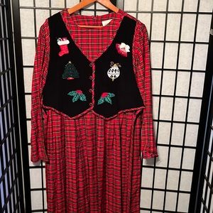 Mosaic Christmas Season Dress Size 12